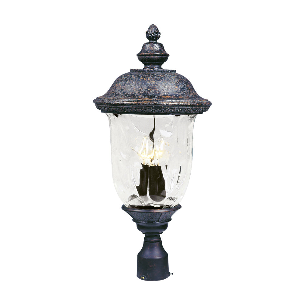 Carriage House Outdoor Post Light in Vivex Resin Composite (26.5-Inch).