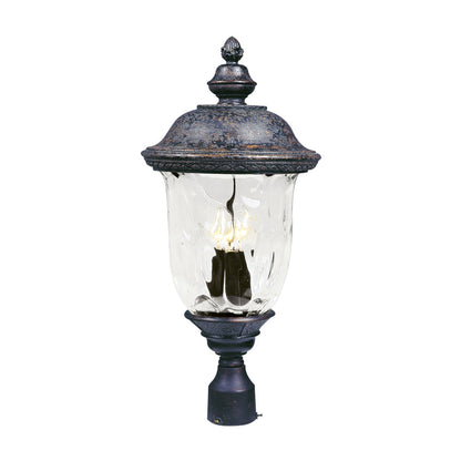 Carriage House Outdoor Post Light in Vivex Resin Composite (26.5-Inch).