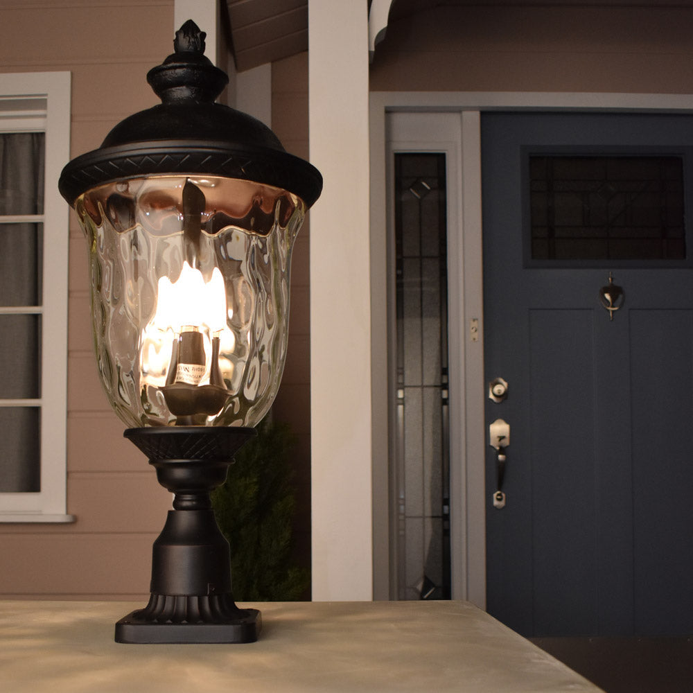 Carriage House Outdoor Post Light in Outside Area.