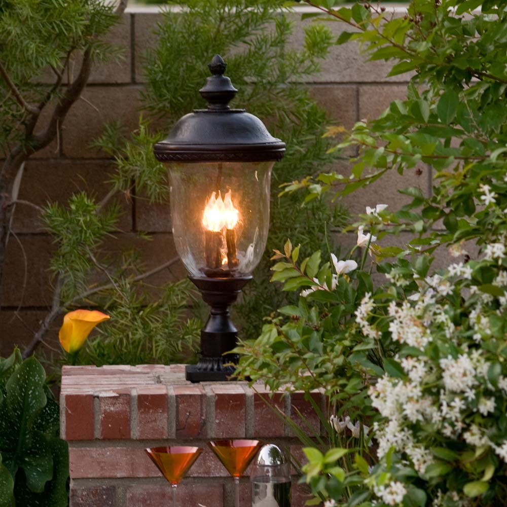 Carriage House Outdoor Post Light in Outside Area.