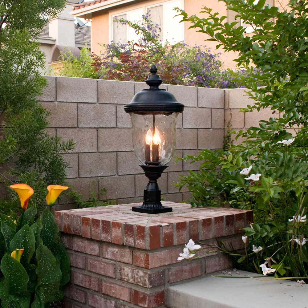 Carriage House Outdoor Post Light in Outside Area.