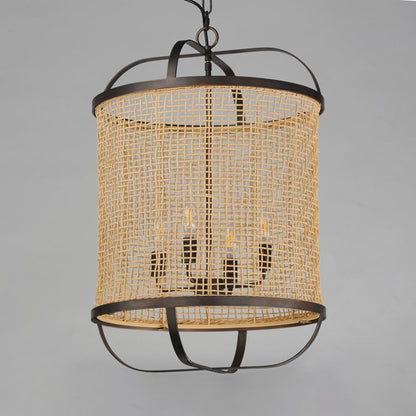 Cestino Lantern Pendant Light in Detail.