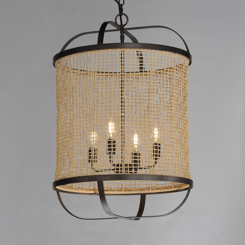 Cestino Lantern Pendant Light in Detail.