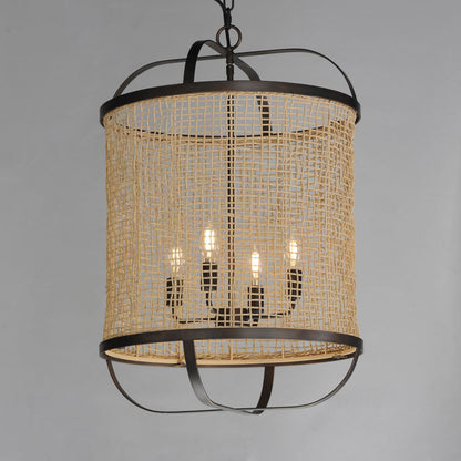 Cestino Lantern Pendant Light in Detail.