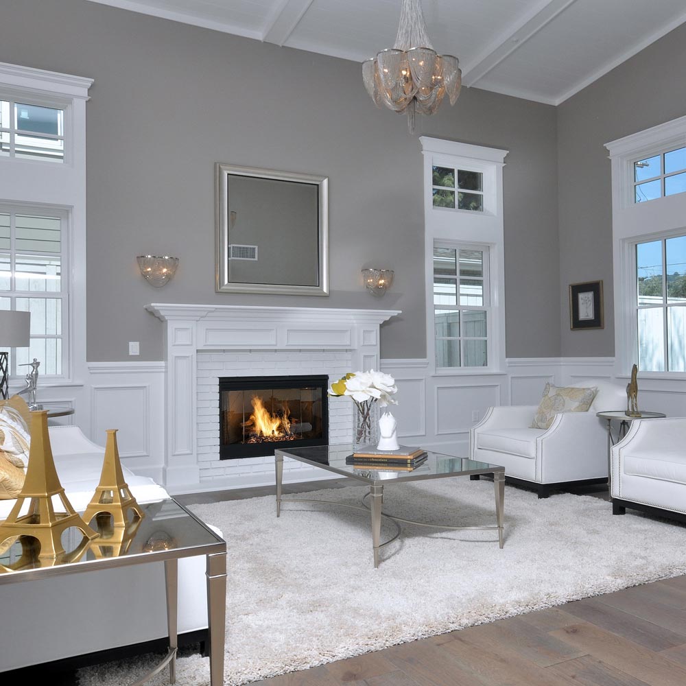 Chantilly Chandelier in living room.