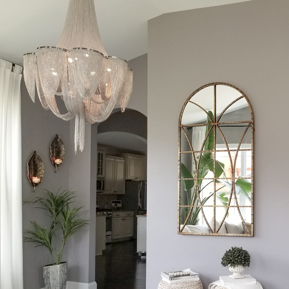 Chantilly Chandelier in living room.