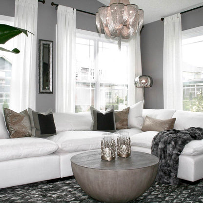 Chantilly Chandelier in living room.