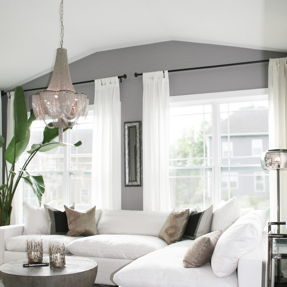 Chantilly Chandelier in living room.