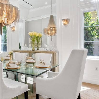 Chantilly Wall Light in dining room.