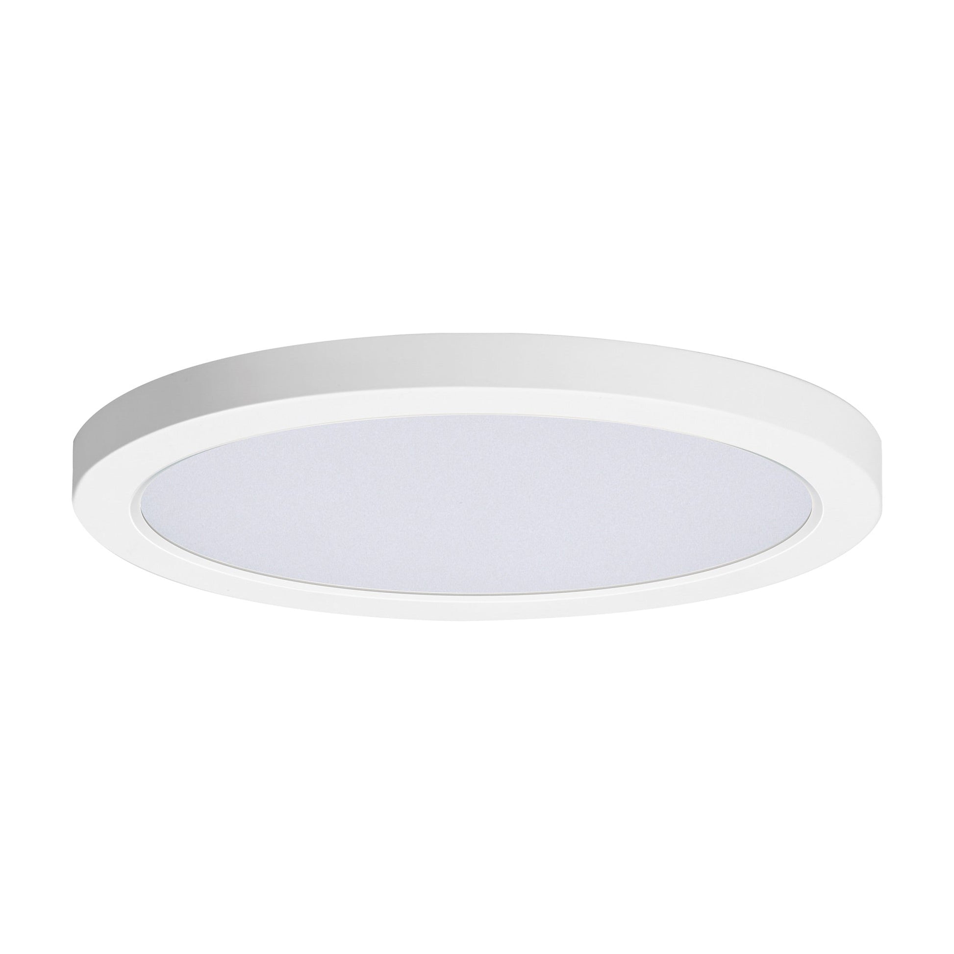 Chip LED Flush Mount Ceiling Light in White (Large/Round).