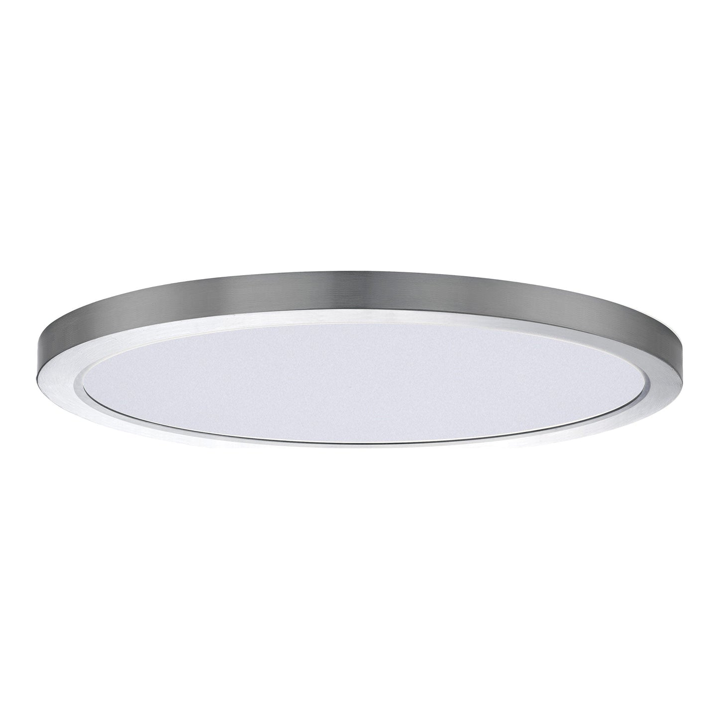 Chip LED Flush Mount Ceiling Light in Satin Nickel (X-Large/Round).