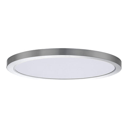 Chip LED Flush Mount Ceiling Light in Satin Nickel (X-Large/Round).