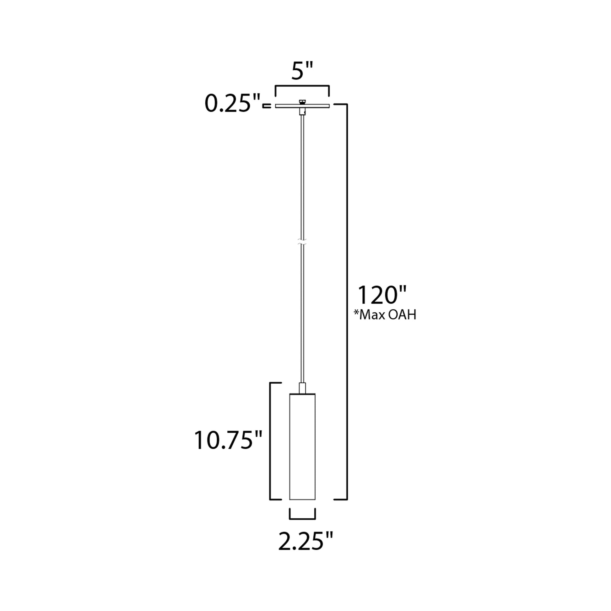 Chip Pendant Conversion Kit - line drawing.