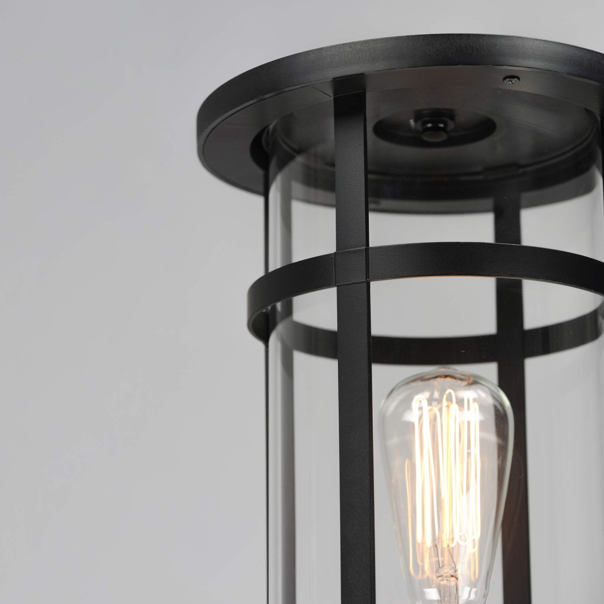 Clyde Outdoor Post Light in Detail.