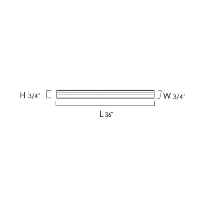 CounterMax Corner Surface Mount LED Undercabinet Light - line-drawing.