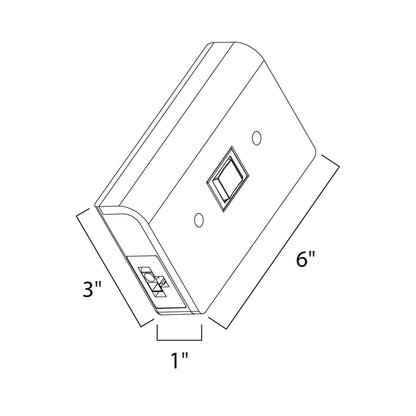 CounterMax Junction Box - line drawing.