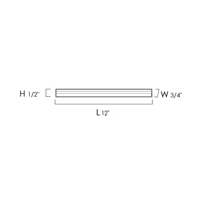 CounterMax Recessed and Surface Mount LED Undercabinet Light - line-drawing.