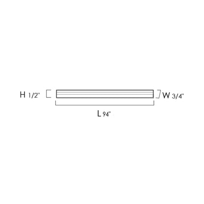 CounterMax Recessed and Surface Mount LED Undercabinet Light - line-drawing.