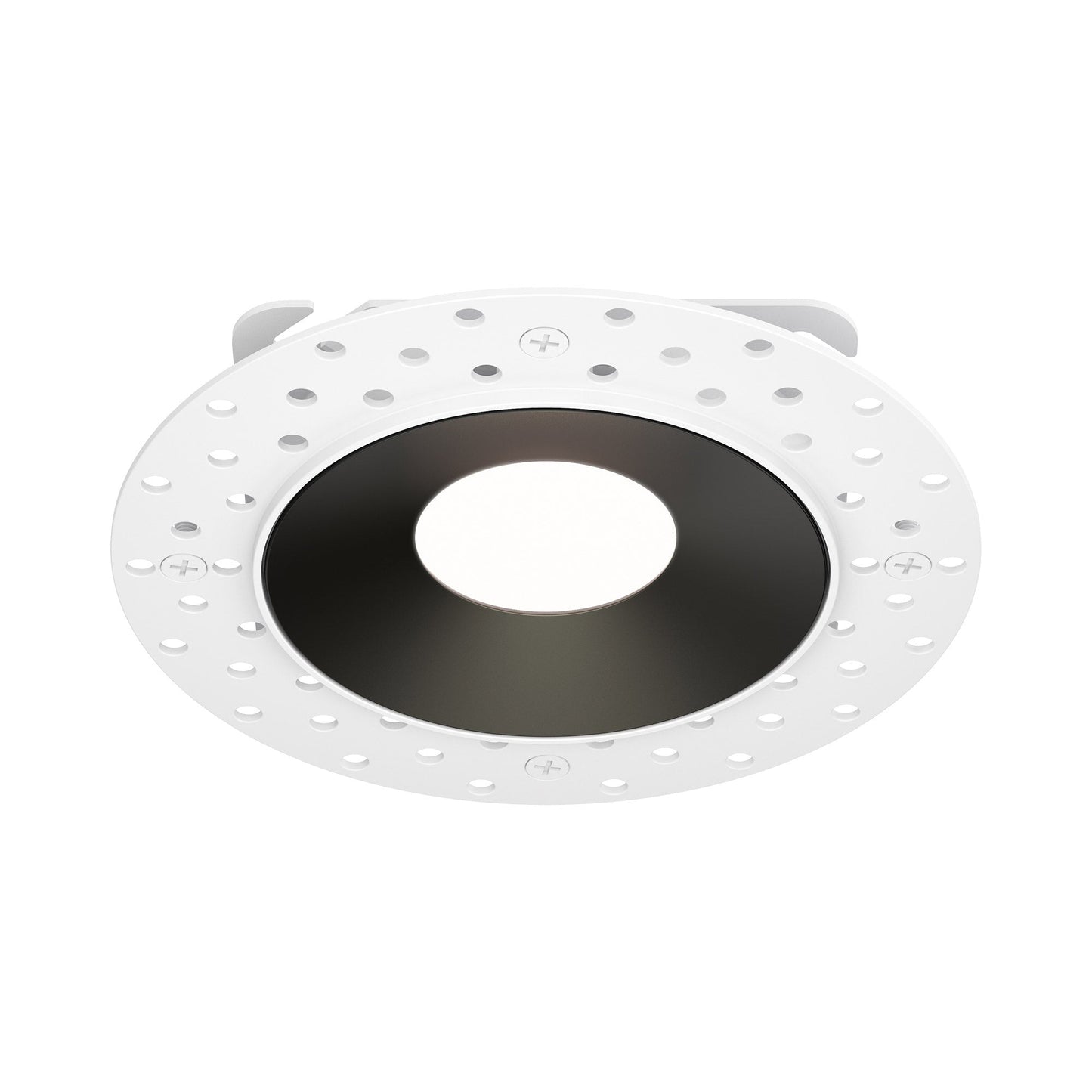 Crisp Trimless LED Downlight Recessed Trim in Black (3000K).