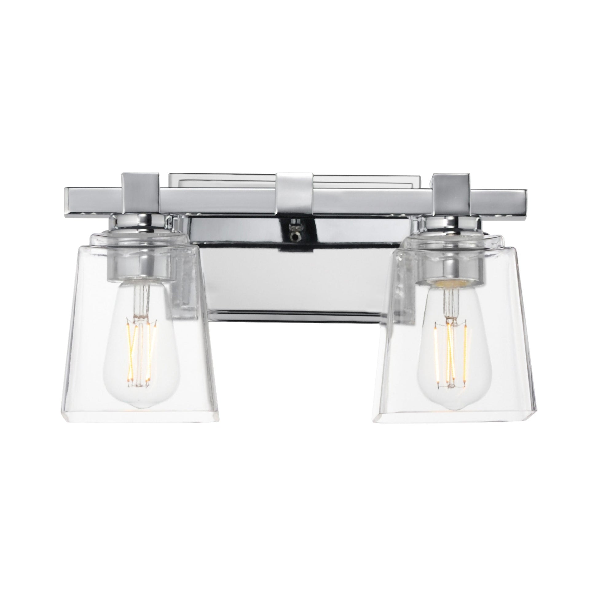 Cubos Bath Vanity Light in Polished Chrome (2-Light).