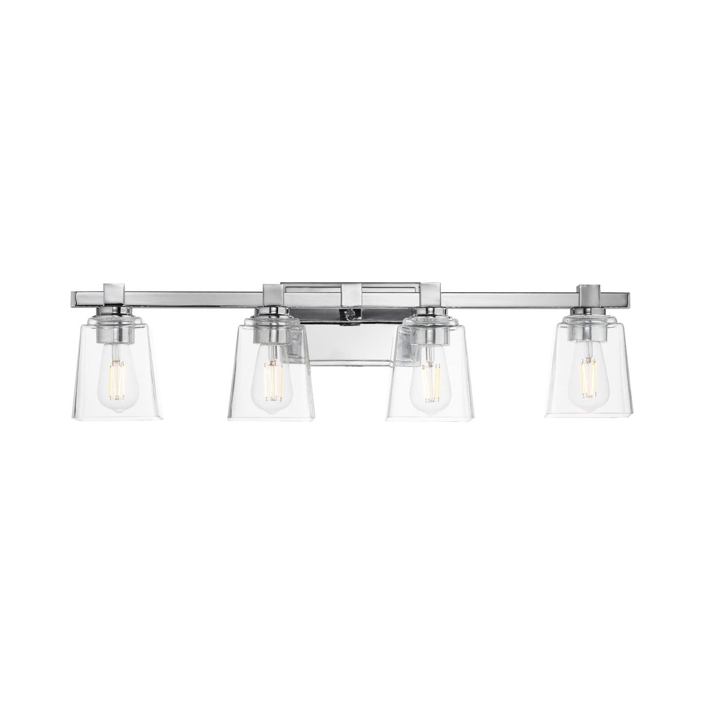 Cubos Bath Vanity Light in Polished Chrome (4-Light).
