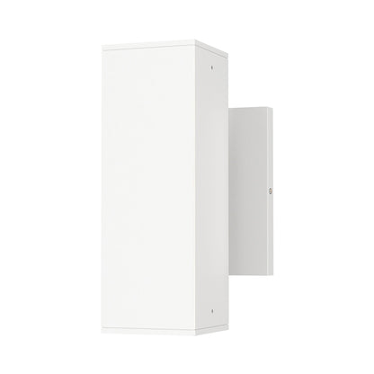 Culvert Outdoor LED Wall Light in White (7.5-Inch).