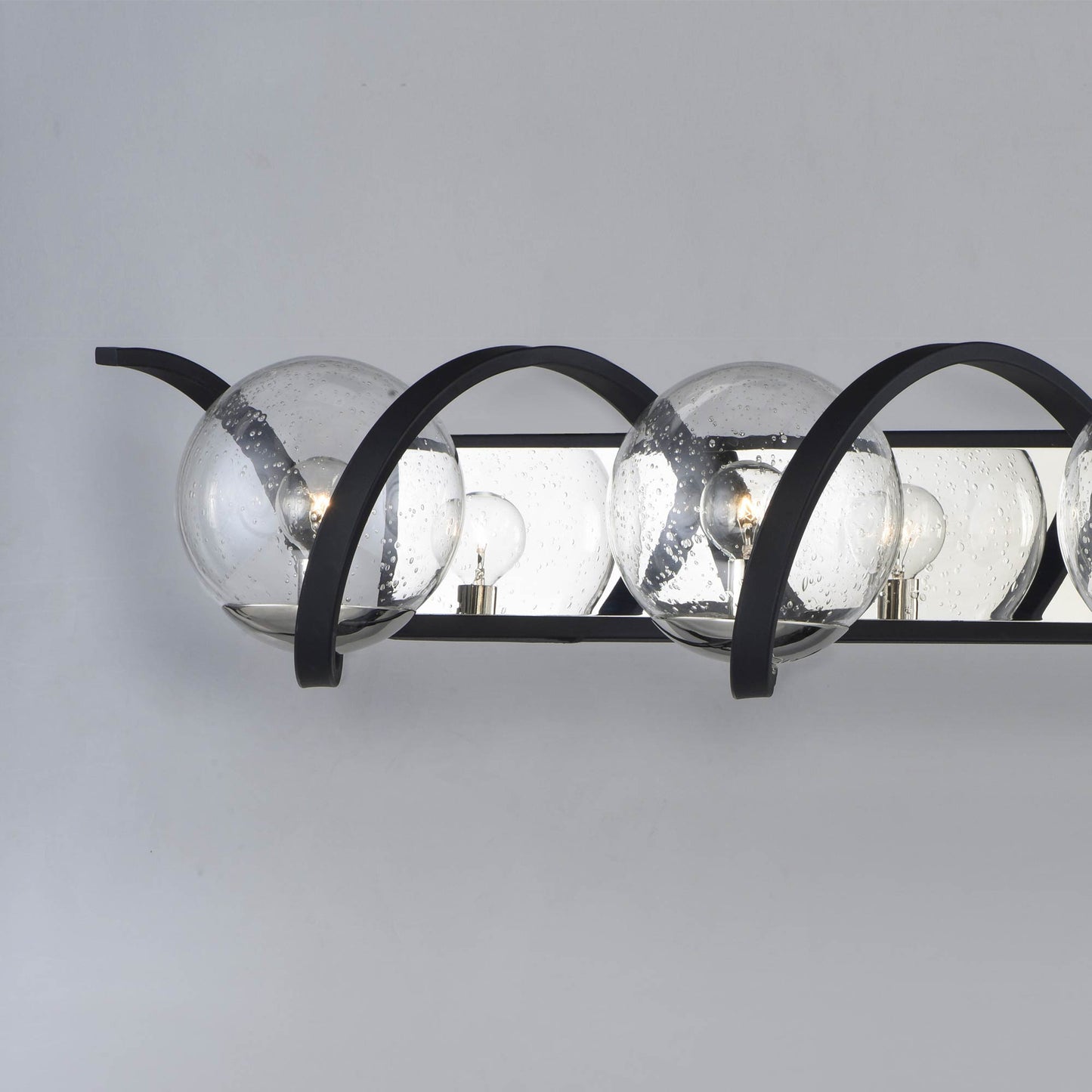 Curlicue Bath Vanity Light in Detail.