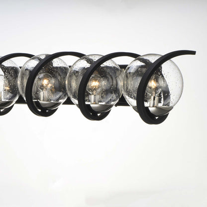 Curlicue Bath Vanity Light in Detail.