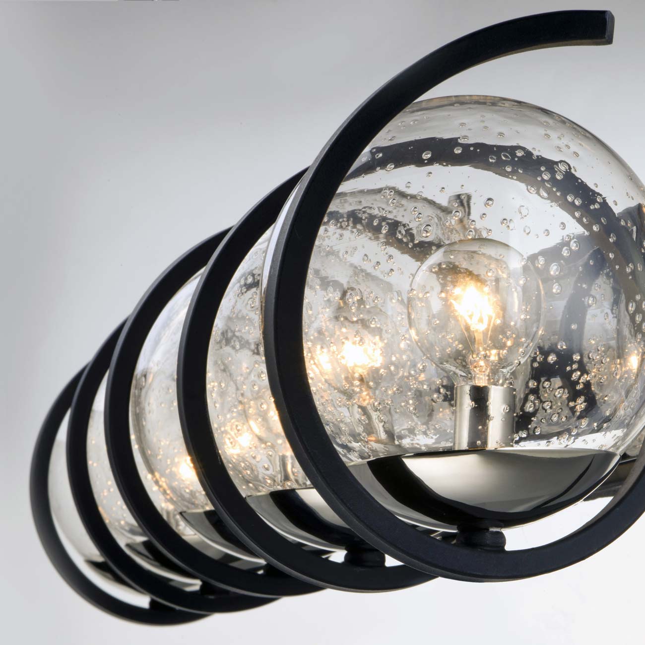Curlicue Bath Vanity Light in Detail.