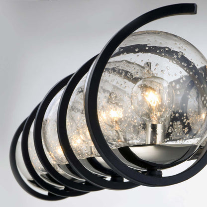 Curlicue Bath Vanity Light in Detail.