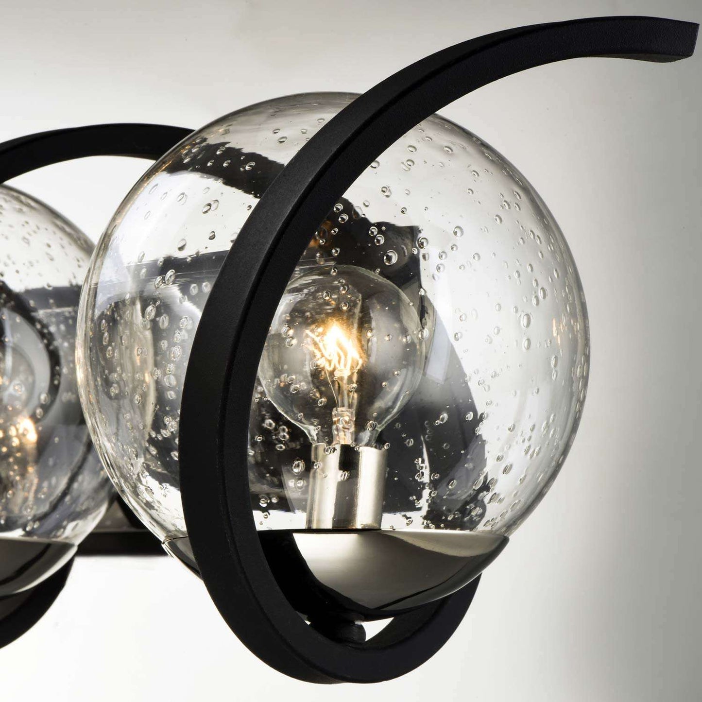 Curlicue Bath Vanity Light in Detail.