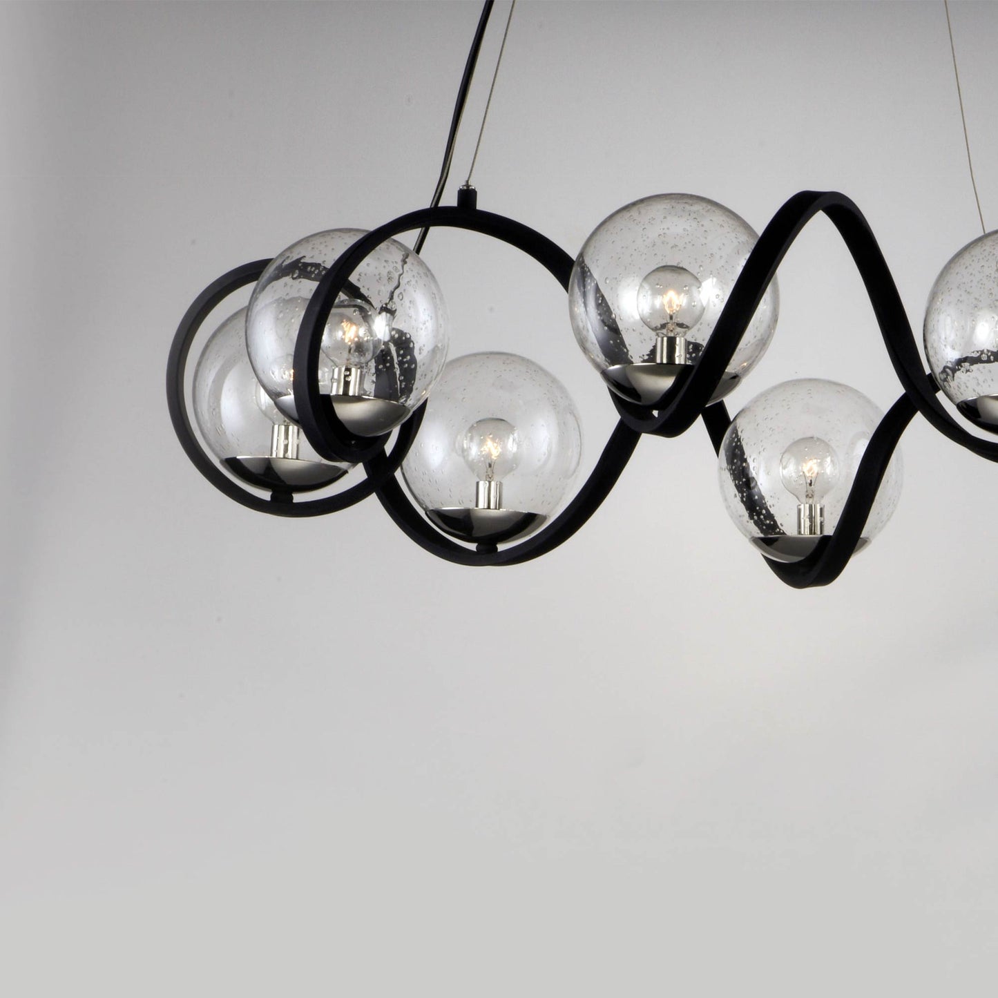 Curlicue Pendant Light in Detail.