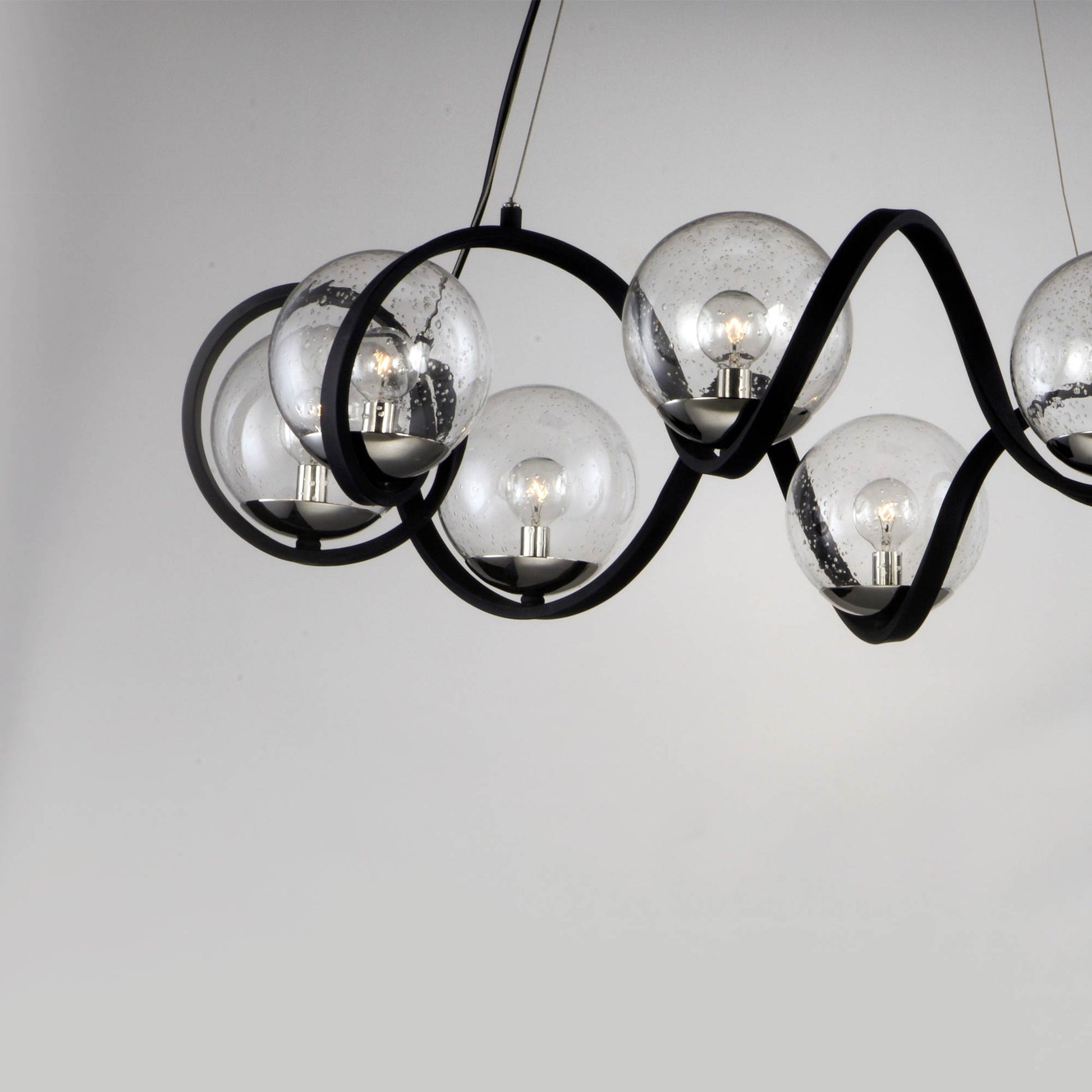 Curlicue Pendant Light in Detail.