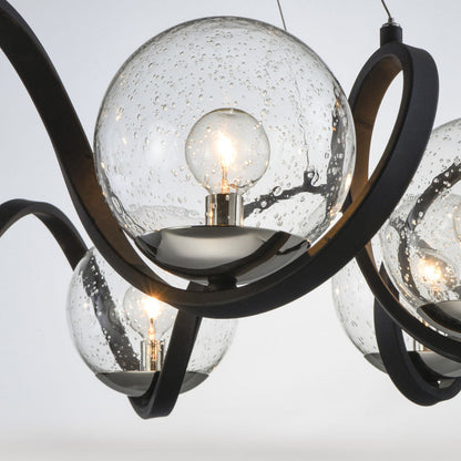 Curlicue Pendant Light in Detail.