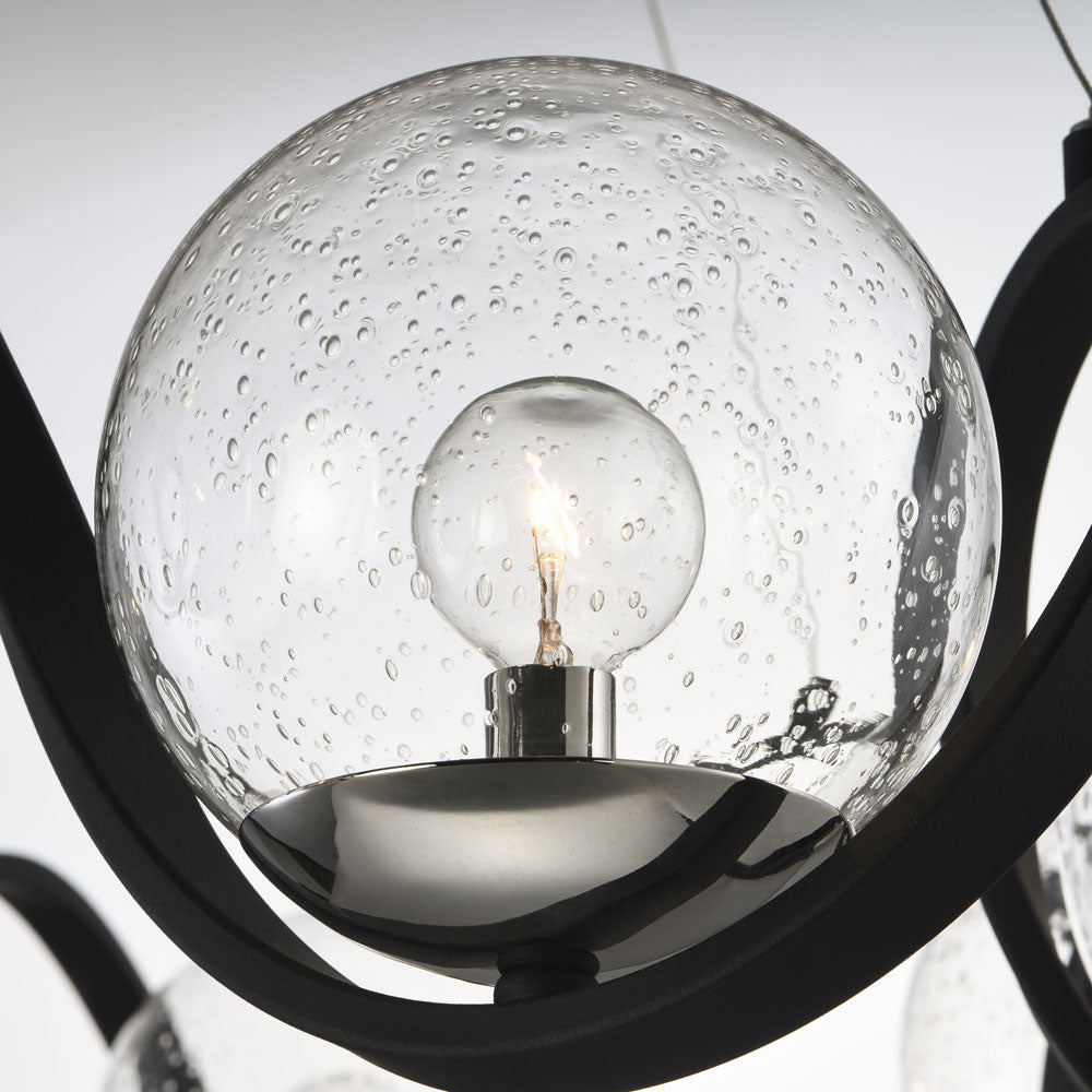 Curlicue Pendant Light in Detail.