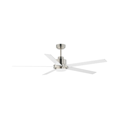 Daisy LED Ceiling Fan in Satin Nickel.