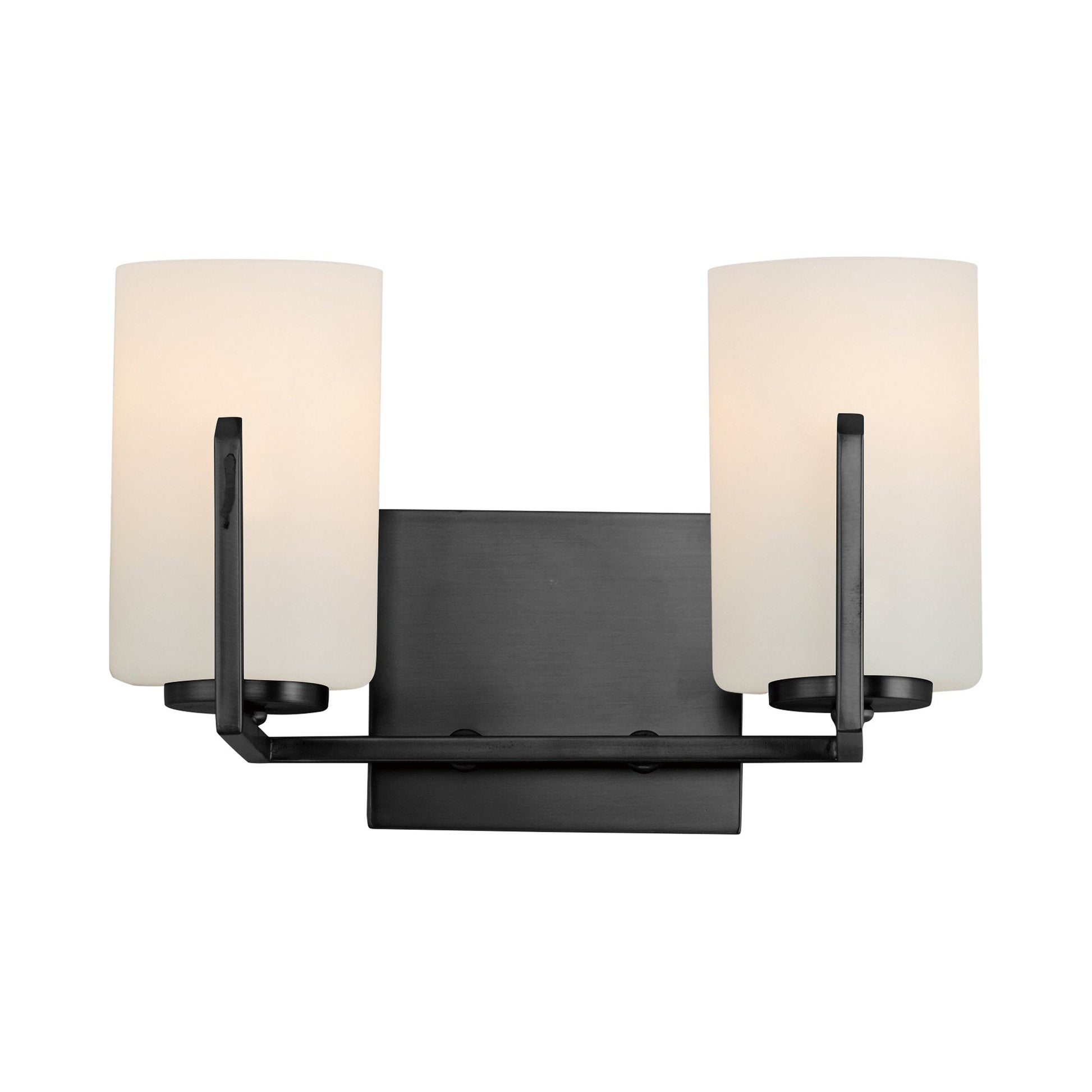 Dart Bath Vanity Light in Black (2-Light).