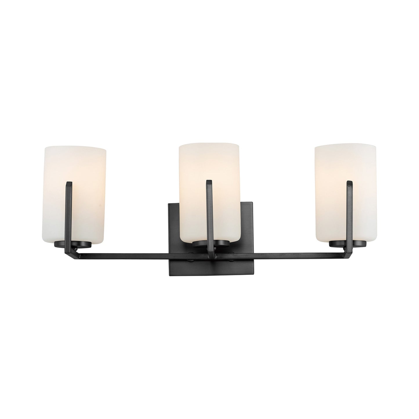 Dart Bath Vanity Light in Black (3-Light).
