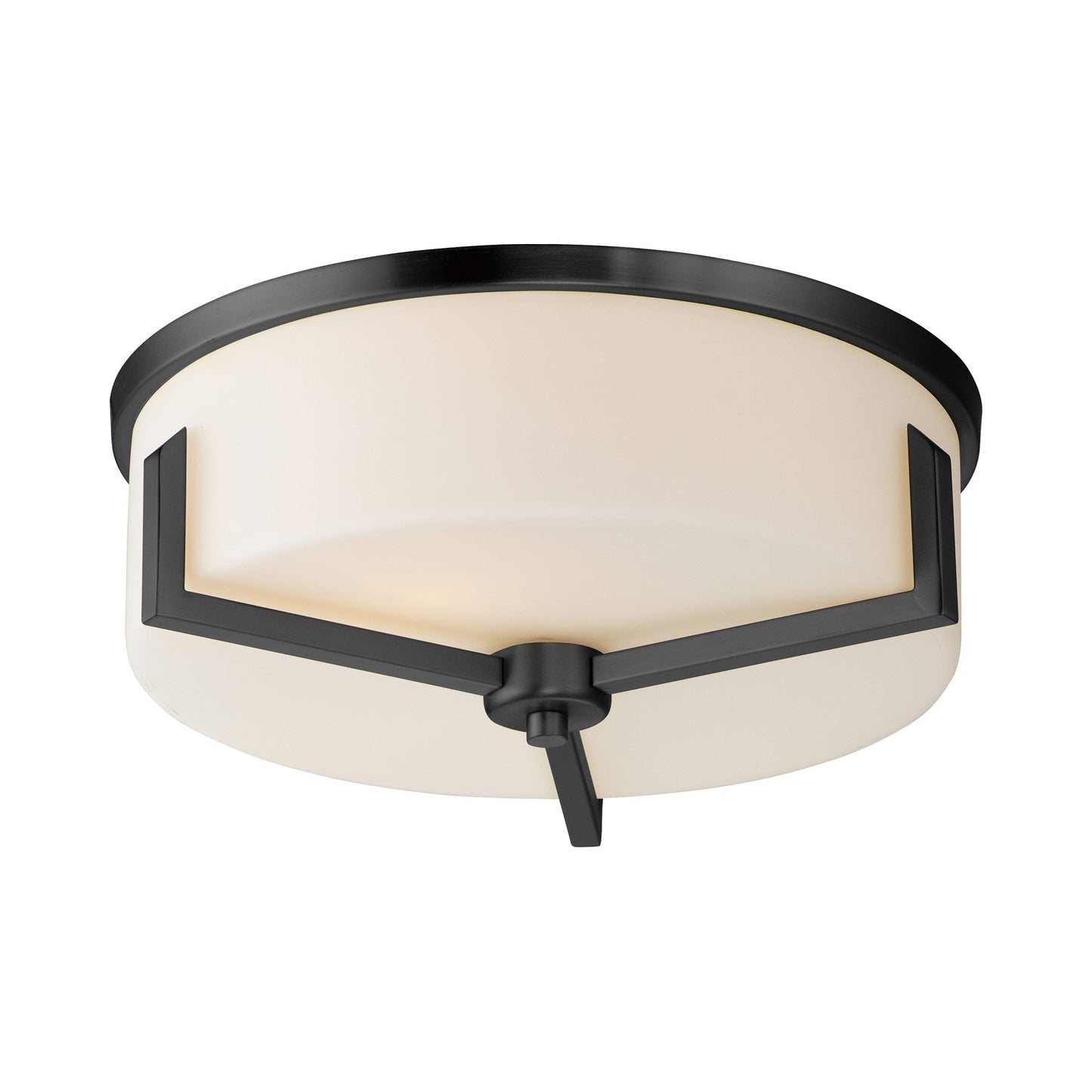 Dart Flush Mount Ceiling Light in Black.