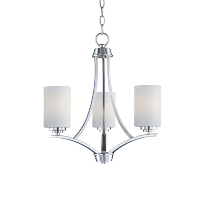 Deven Chandelier in Satin Nickel (3-Light).