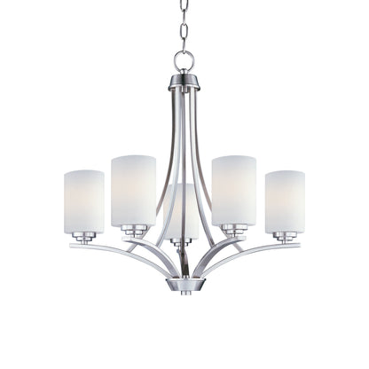 Deven Chandelier in Satin Nickel (5-Light).