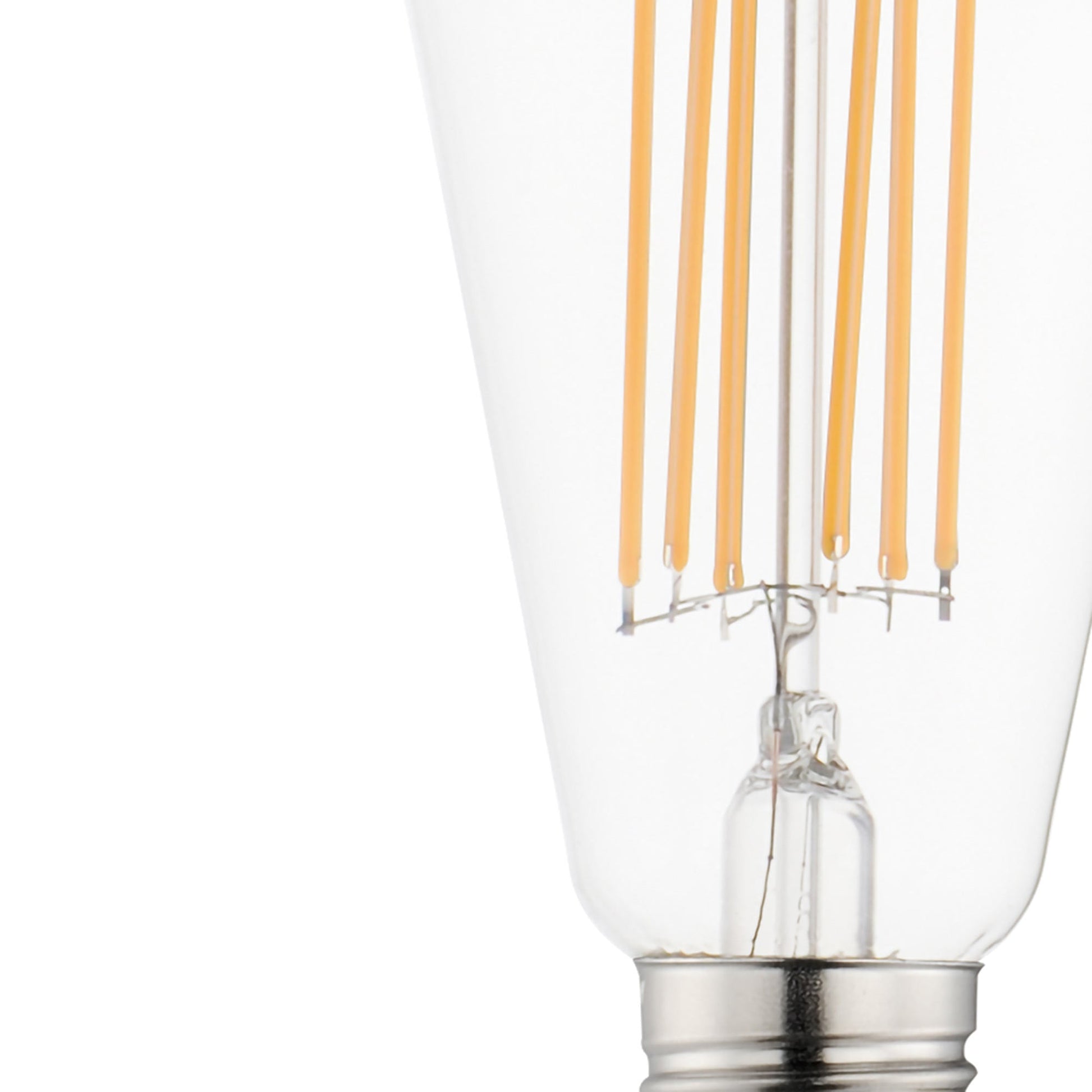 Dimmable Clear E26 Medium Base LED Bulb in Detail.