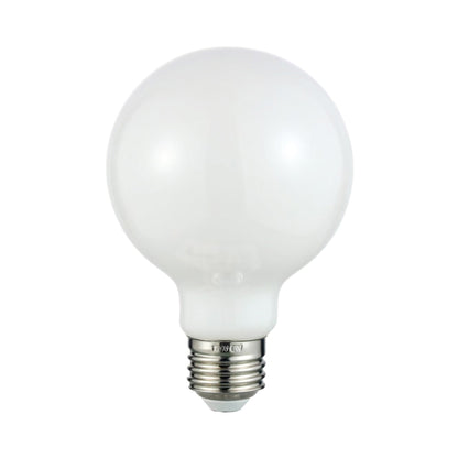 Dimmable G25 120V E26 Medium Base LED Bulb (3000K/Frosted Glass).