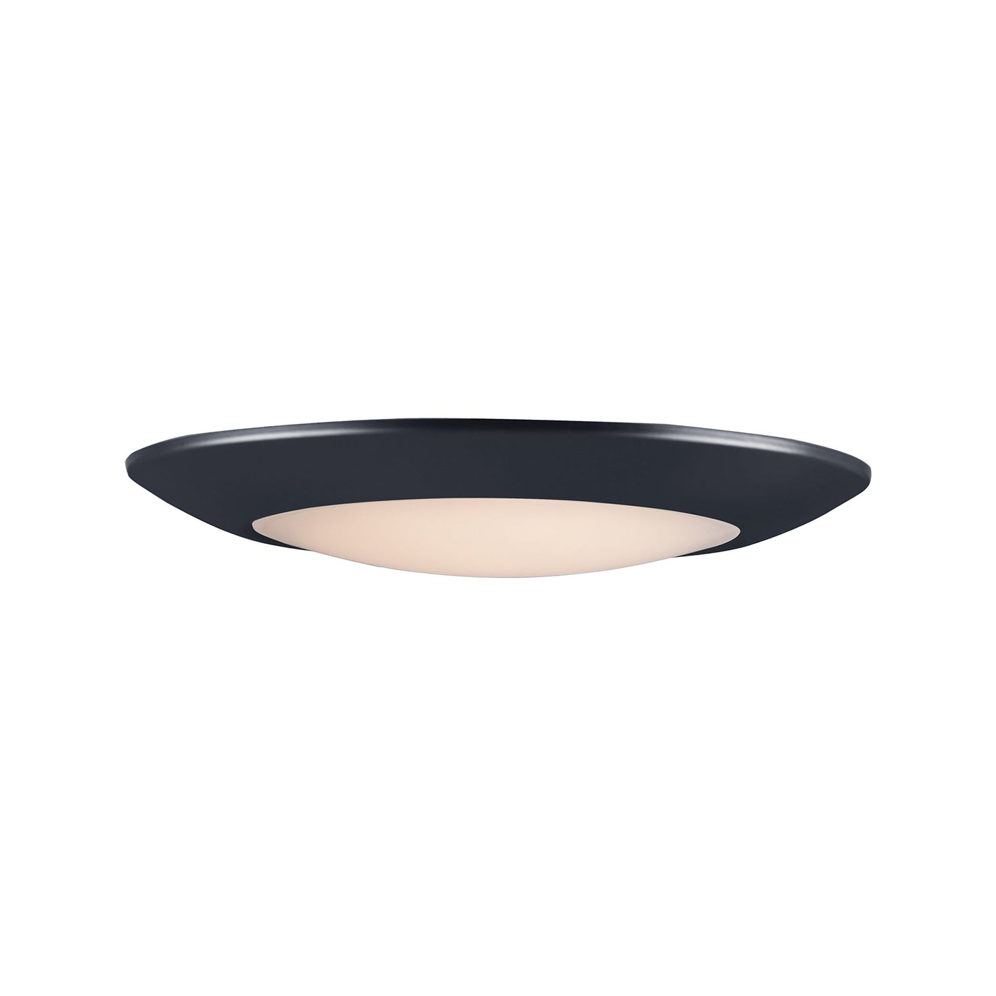 Diverse LED Flush Mount Ceiling Light in 11-Inch/Black.