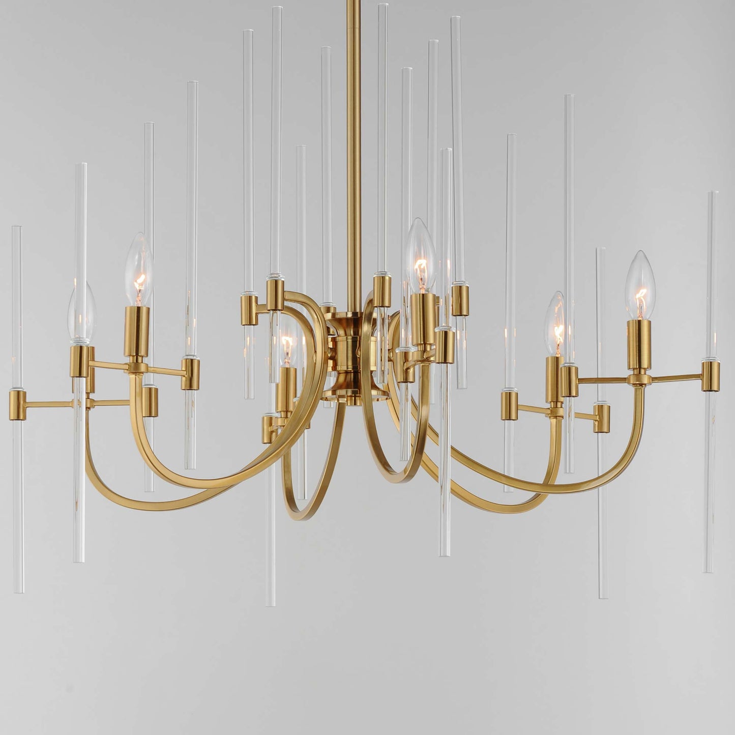 Divine Glass Chandelier in Detail.