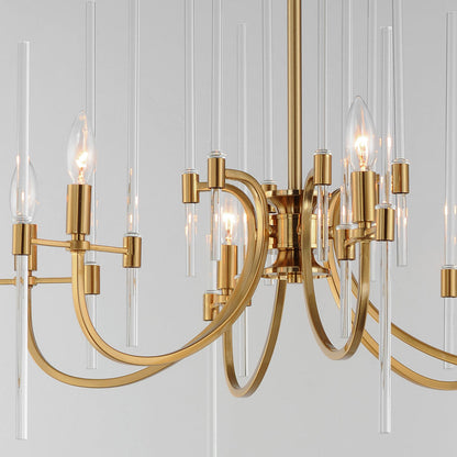 Divine Glass Chandelier in Detail.