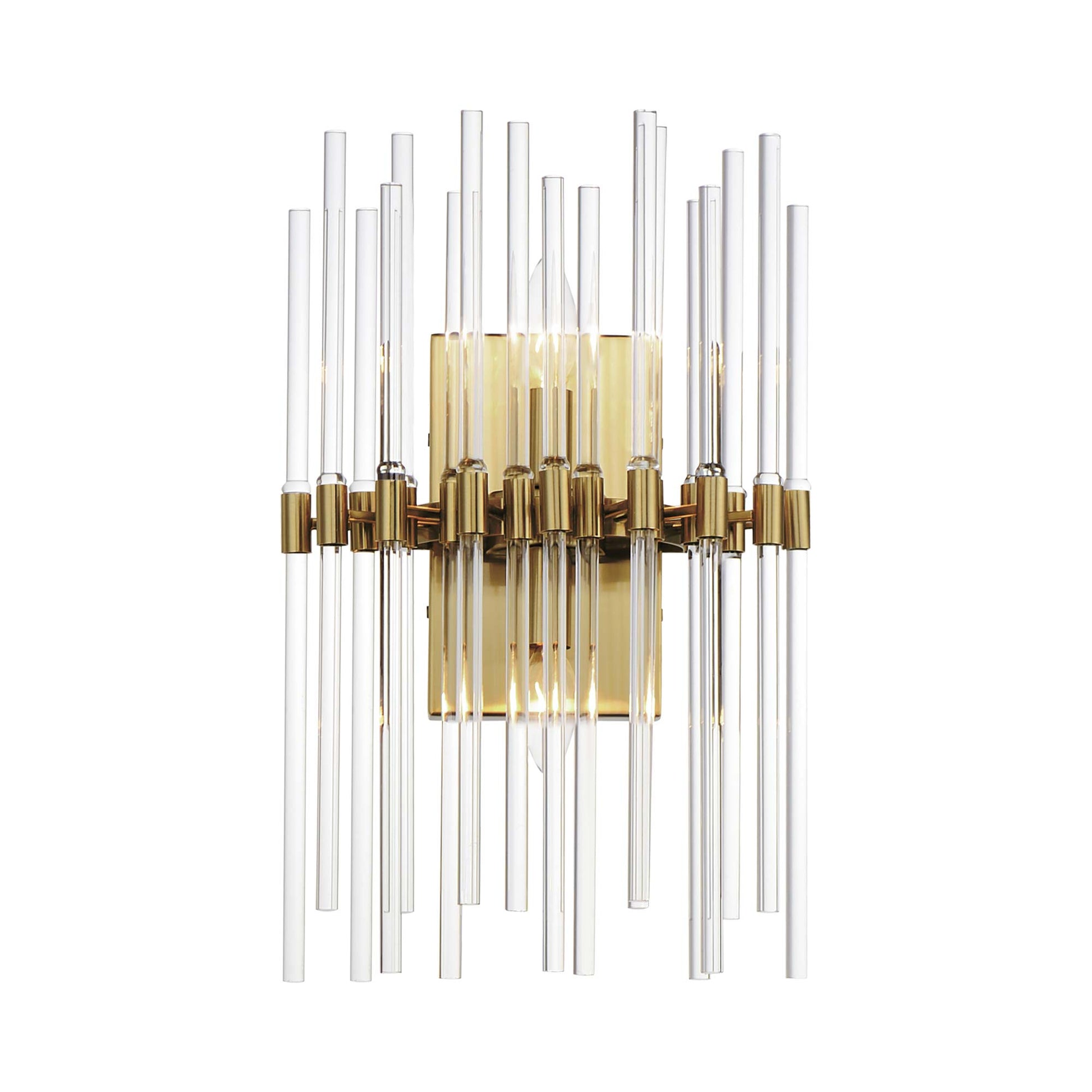 Divine Wall Light in Heritage Brass.
