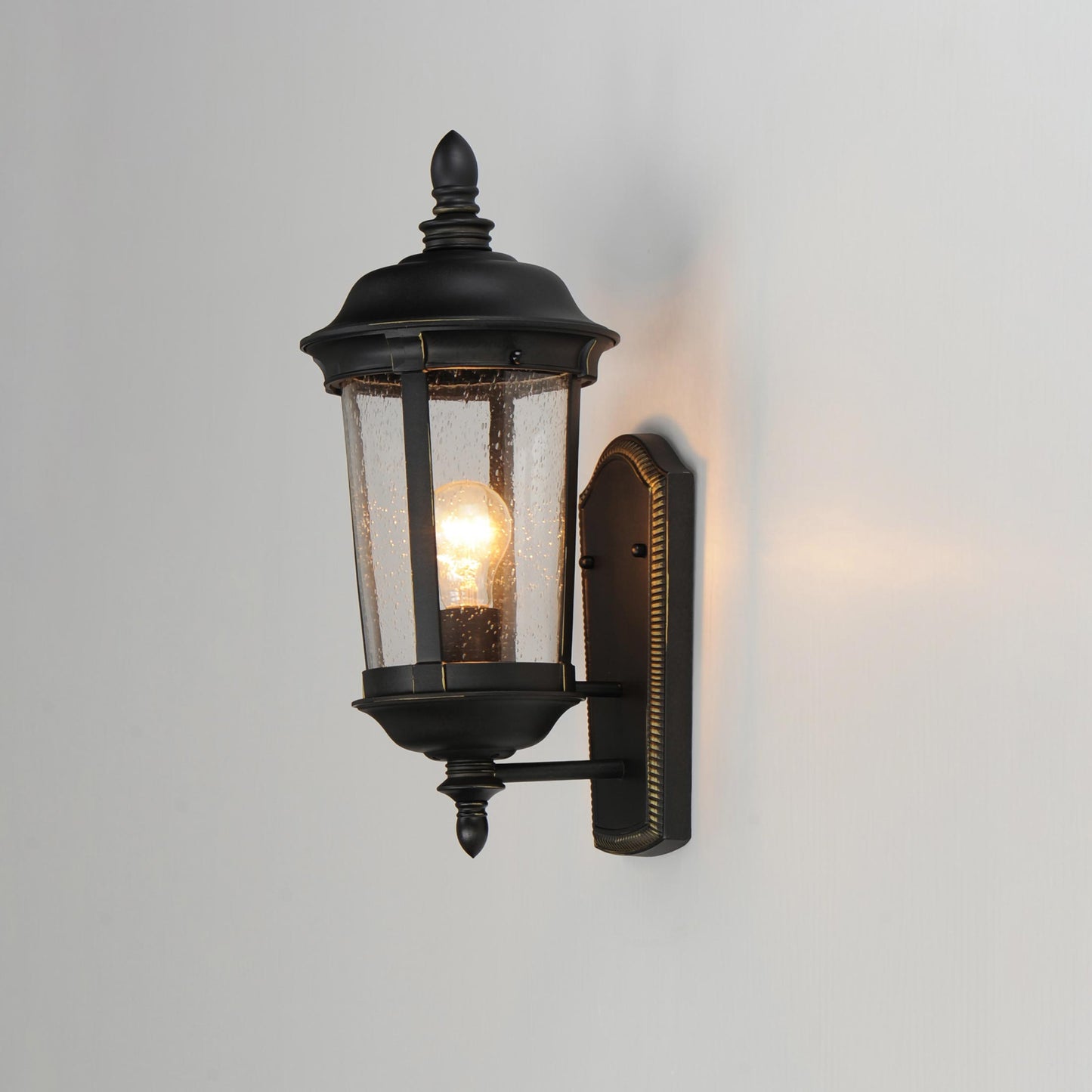 Dover Cast Outdoor Wall Light in Detail.