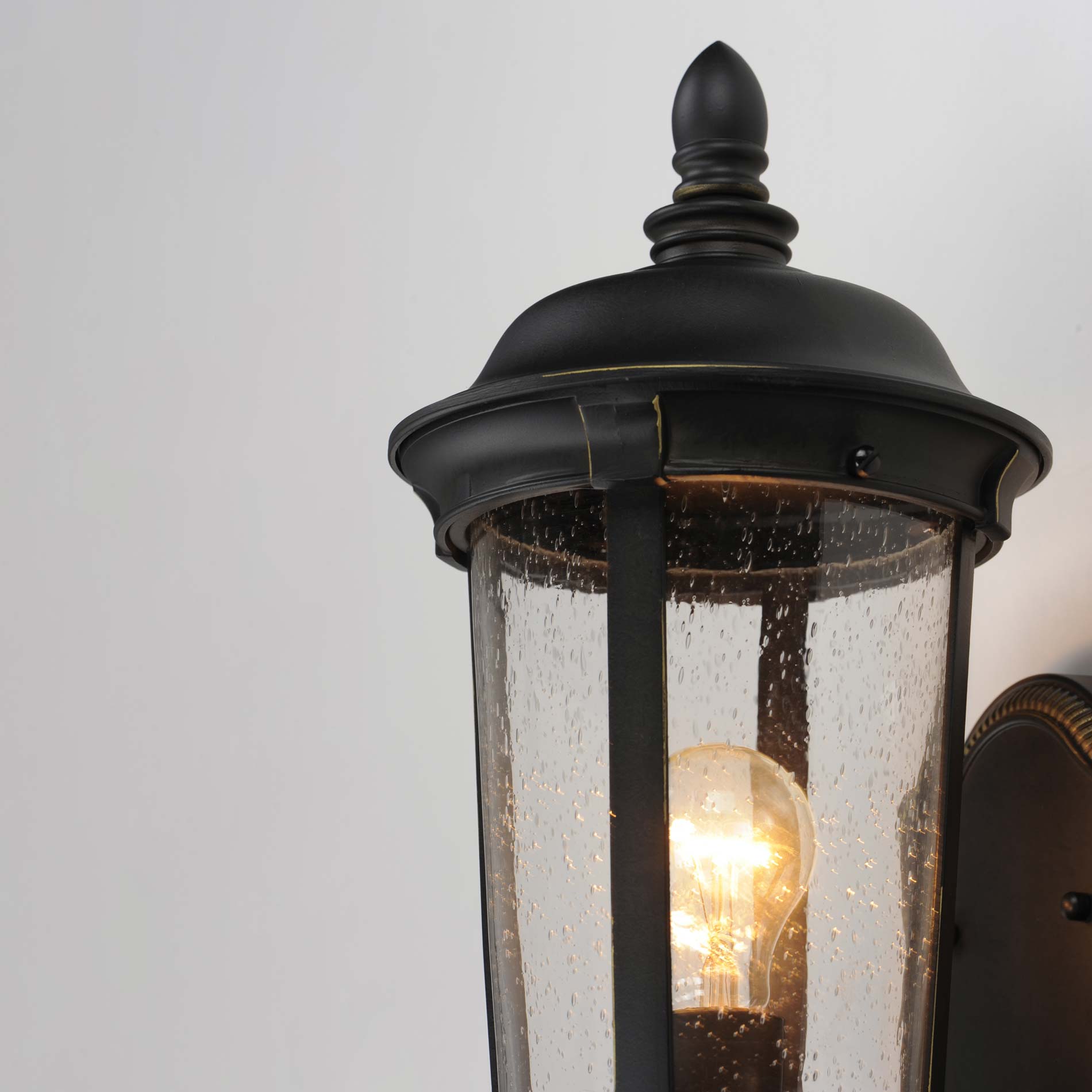 Dover Cast Outdoor Wall Light in Detail.