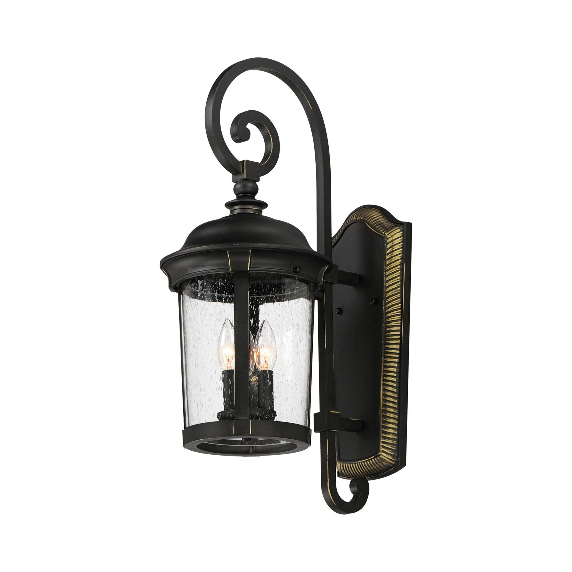 Dover Outdoor Lantern Wall Light (Die Cast Aluminum/Incandescent/24.5-Inch).